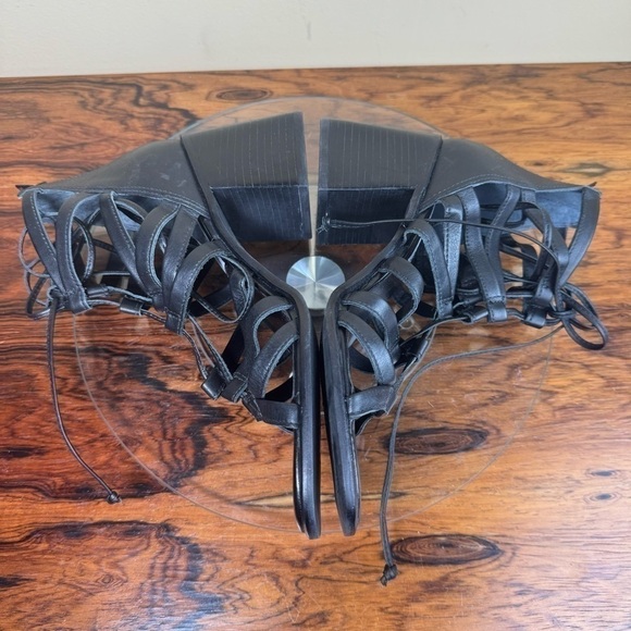 NEW Steve Madden Cherri30 strappy Sandal - black leather - Picture 14 of 16